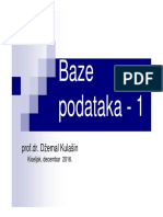 Baze Podataka - Uvod PDF