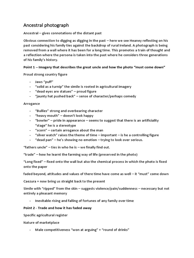 Ancestral photograph seamus heaney essay 07 picture