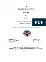 A Practical Training ON PCB: Submitted For The Partial Fulfillment of Degree Bachelor of Technology