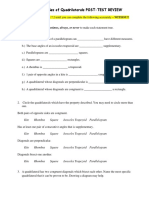 Properties of Quadrilateral (EXAM)