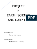Earth science project on daily life