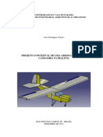 Projeto conceitual de aeronave ultraleve biposto