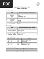 4G LEVEL 1 KPI Report For Site 062532