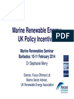 Steph Merry - Marine Renewable Energy - UK Policy Incentives