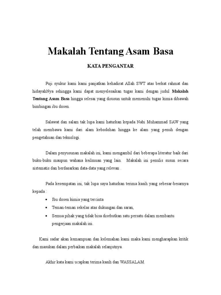 153499701 Makalah Asam Basa Doc
