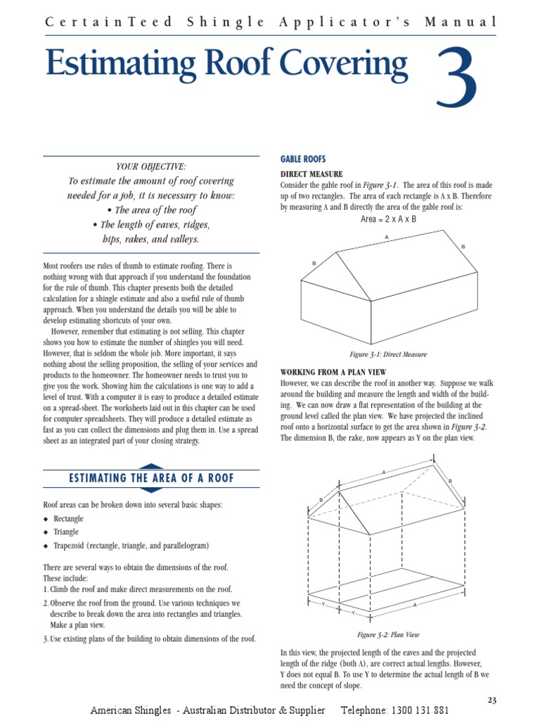 3 Estimating PDF Roof Triangle