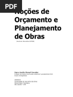 Nocoes de Orcamento de Planejamento de Obras