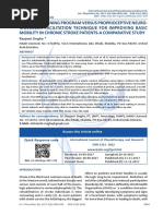 Motor Relearning Program Versus Proprioceptive Neuromuscular Facilitation Technique For Improving Basic Mobility in Chronic Stroke Patients-A Comparative Study