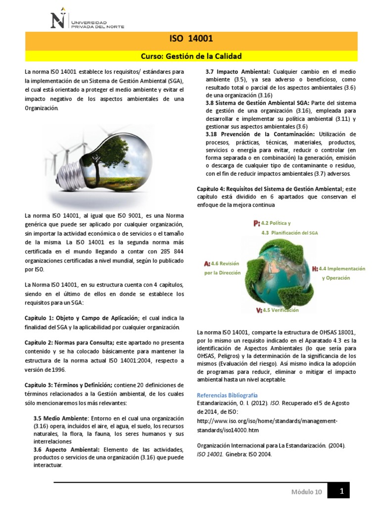 Lectura - ISO 14001 PDF | PDF | Entorno natural | Business