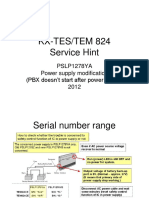 KX-TES/TEM 824 Power Supply Modification Service Hint