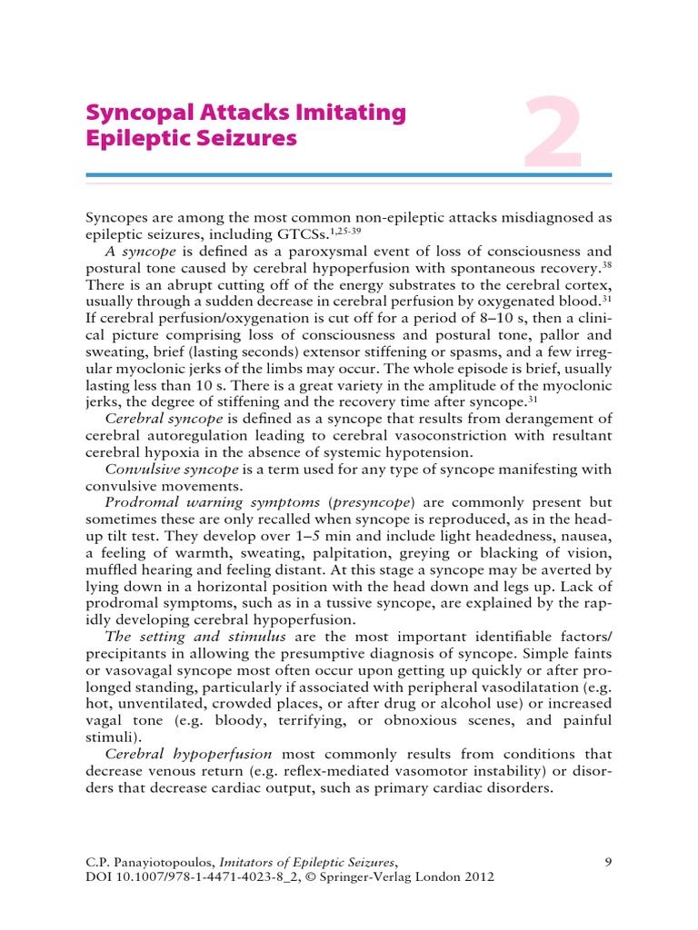 Syncopal Attacks Imitating Epileptic Seizures | PDF | Epilepsy | Heart