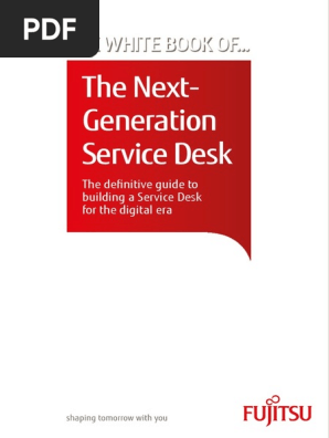 White Book Next Generation Service Desk It Service Management