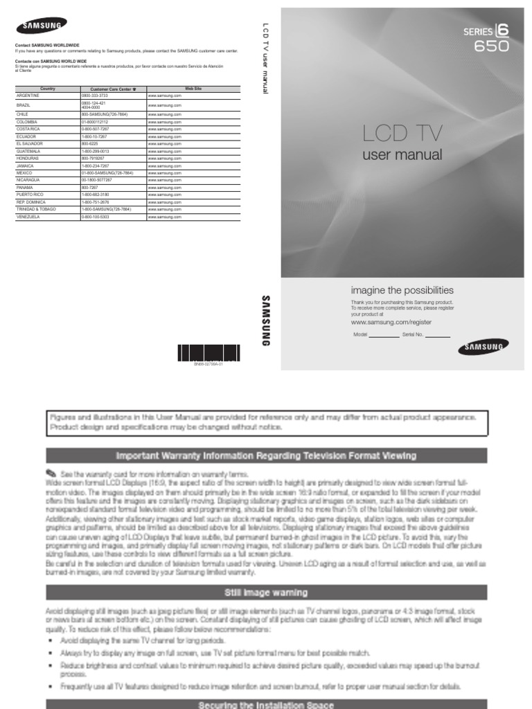 Manual TV BN68-02799A-01L02_0401 SAMSUNG TV | Hdmi | Set Top Box