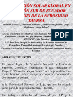 La Radiación Solar Global en La Región Sur de Ecuador