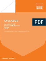 Maths Syllabus PDF