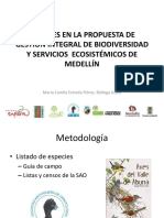 Propuesta de Gestión Integral de Biodiversidad Y Servicios Ecosistémicos de Medellín - Componente Aves PDF