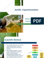 scientific experimentation  - biology