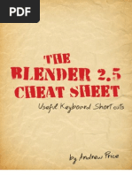 Download The Blender 25 Cheat Sheet - Useful Keyboard Shortcuts by mixer5056 SN36423341 doc pdf