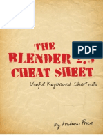 The Blender 2.5 Cheat Sheet - Useful Keyboard Shortcuts