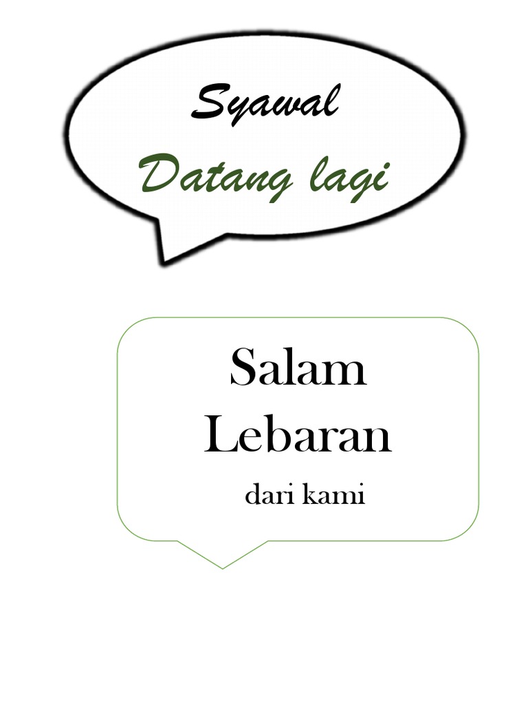 Template Props Hari Raya Syawal | PDF