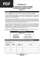 New Zealand Formula Ford Tech Sheet Regs and Specs