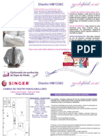 Instrucciones de Corte y Costura de La Camisa HM1339c