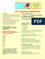 5th grade newsletter-week of 11 13 2017