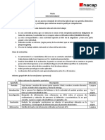 Pauta Informe Entrevista de Trabajo