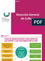 Presentación Del Plan de Masificación e Inclusión de Las Artes y Las Culturas Por La Paz