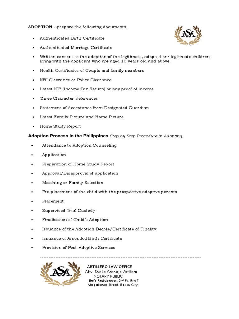 Adoption Process Documentation Requirements: A Guide to the Necessary ...