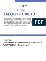 Imperfectly Competitive Labour Markets