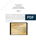 Finite Element Analysis Dr. B. N. Rao Department of Civil Engineering Indian Institute of Technology Madras