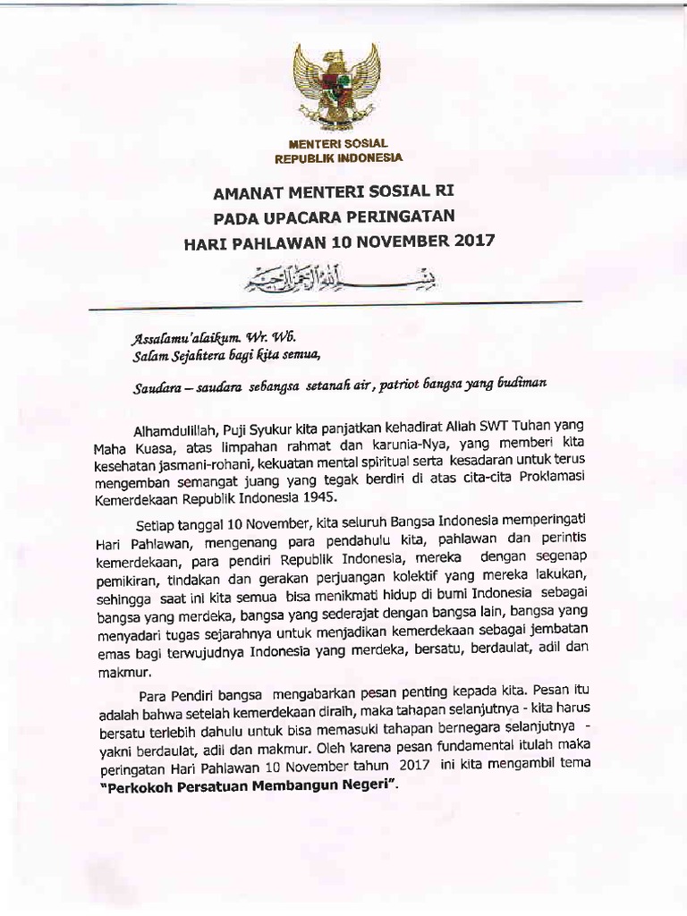 Teks Pidato Tentang Hari Pahlawan Kumpulan Referensi Teks Pidato