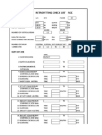 Retrofitting Check List RCC: Date of Job