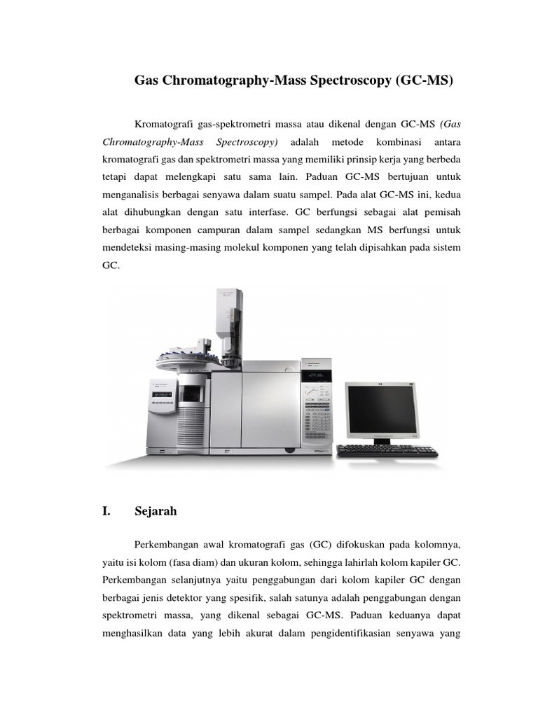 Analisis Senyawa Organik Menggunakan Metode Kromatografi Gas ...
