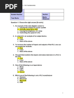 PLC Pre Test