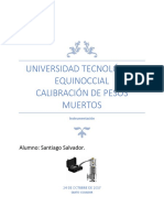 Calibracion de Pesos Muertos Informe Final