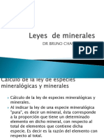 Leyes de Minerales