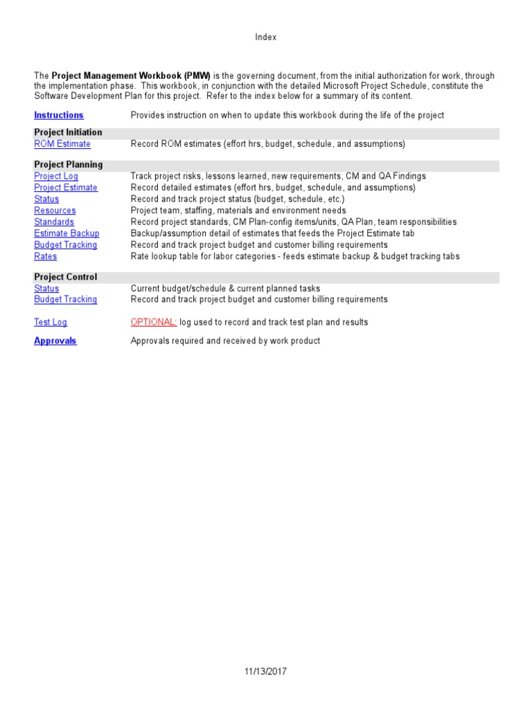 Instructions: Project Initiation | PDF | Quality Assurance | Version ...