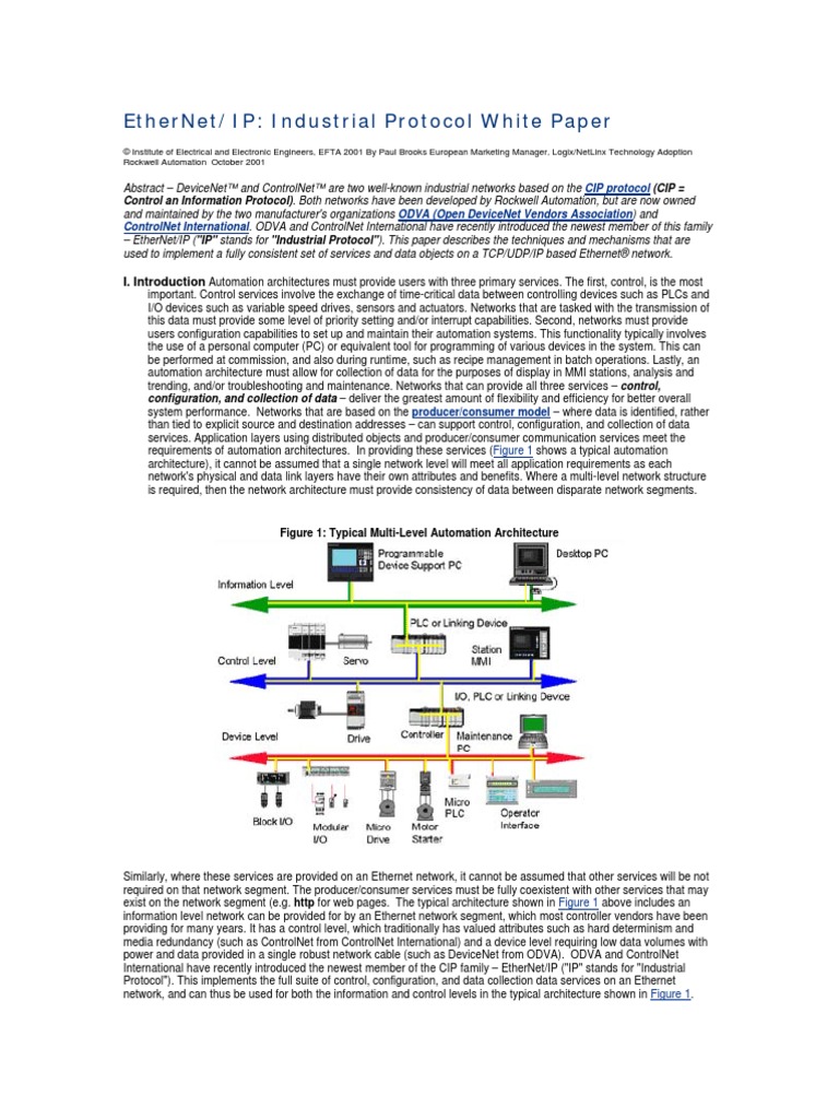 Ethernet IP Protocol PDF | PDF