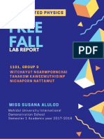 Free Fall: Lab Report