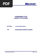 Supply of Goods Agreement