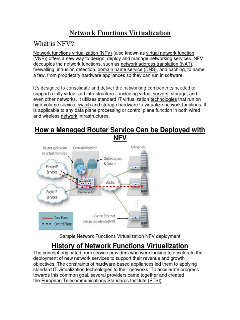 Understanding Network Functions Virtualization | PDF | Computer Network ...