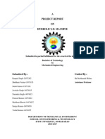 A Project Report ON Hydrolic J.B. Machine: Submitted in Partial Fulfillment For The Award of The Degree of