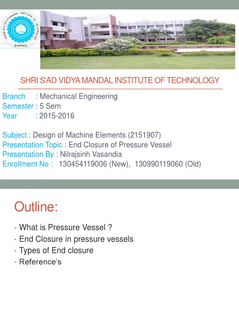End Closure Types for Pressure Vessels | PDF | Radius | Pressure