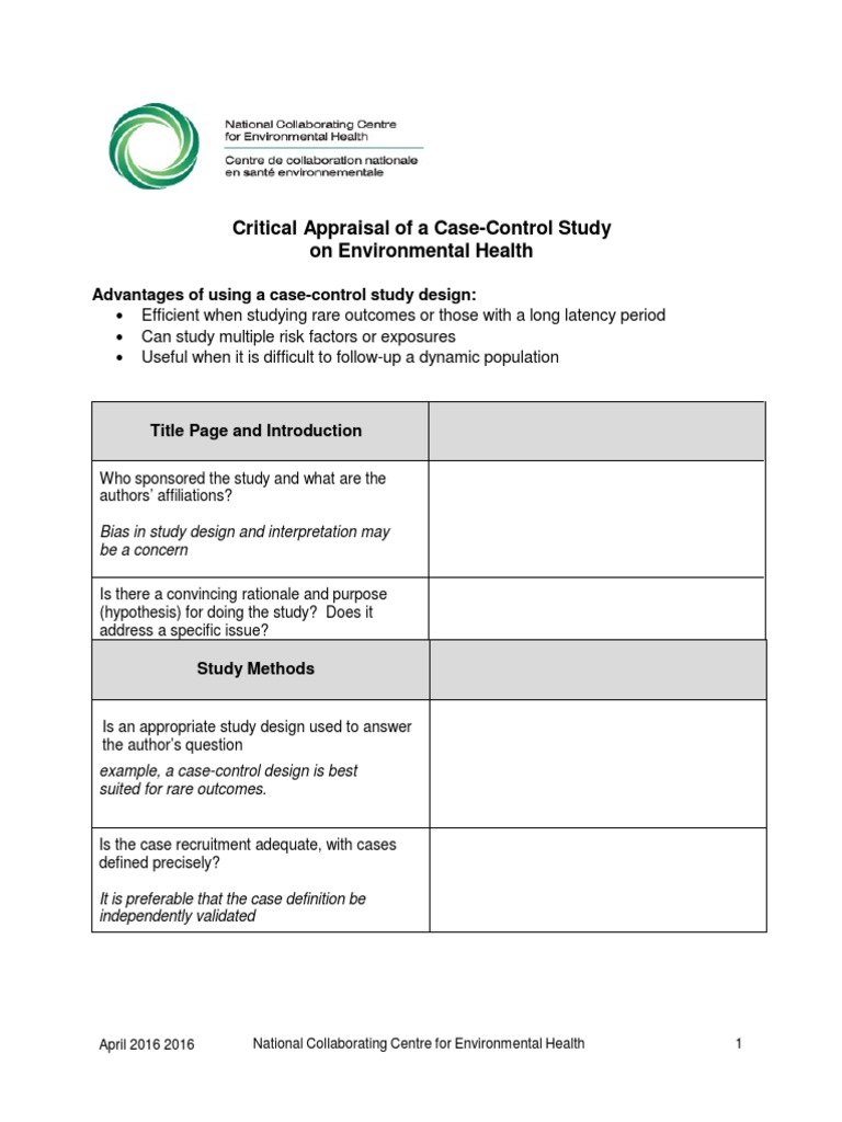 Single case study critical appraisal image