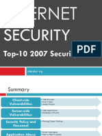 Top-10 2007 Security Risks: Jitender Vig