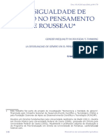 A Desigualdade de Gênero No Pensamento de Rousseau