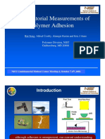 Combinatorial Measurements of Polymer Adhesion
