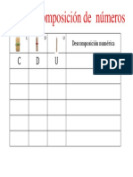 ABN Descomposición de Numeros Hasta Centenas Plantilla